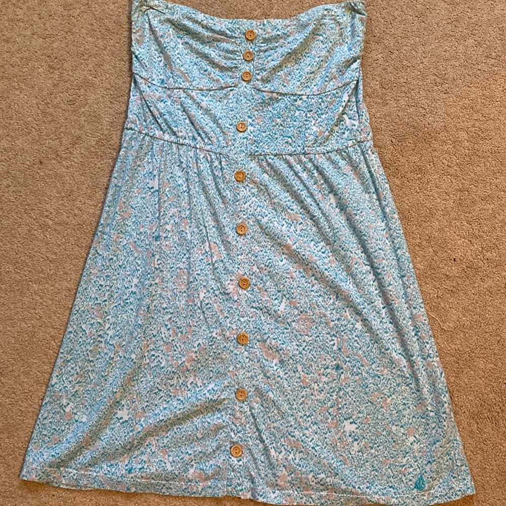 Volcom mini strapless dress